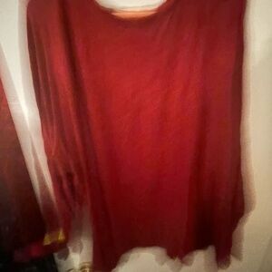Sonoma Deep Red round neck Top